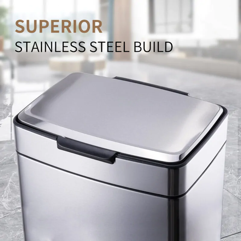 40L soft close push waste bin WBS158L40 - Image 5