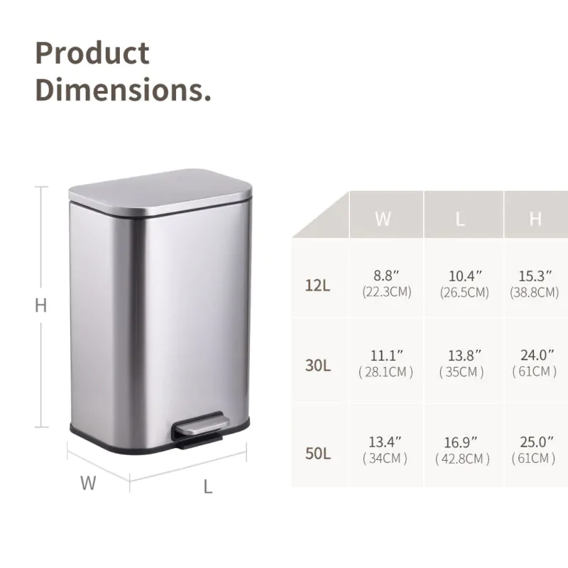 Matt Stainless Steel With Inner Bucket WBS166 - Image 3