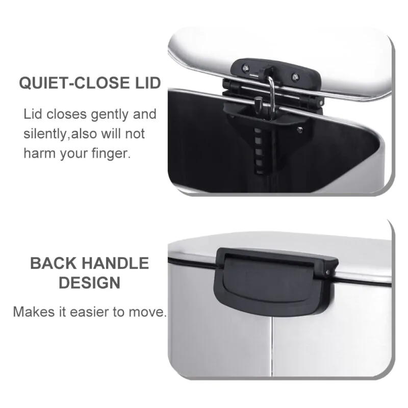 Rectangle Dust Bin with Soft Closing WBS172 - Image 6